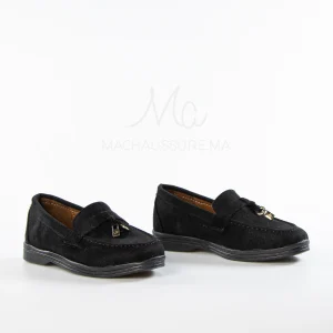 Opaline – Mocassins Fille en Noir