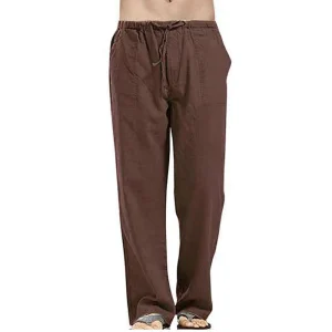 "Zéphyr" Pantalon large en lin pour homme