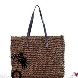 Sac de Plage Osier et Cuir