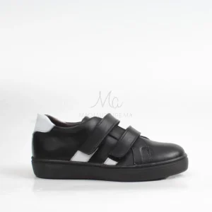Velcro – Baskets Enfants Noir