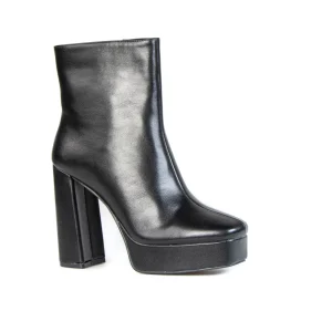 Warby – Bottines à talon large en Noir