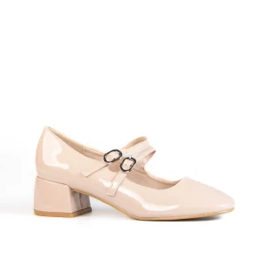 CENDRILLON – Escarpins demi talon en Nude