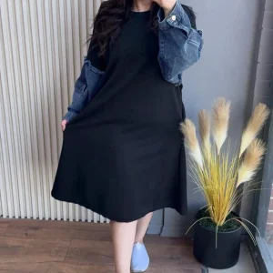 Robe en jean vintage pour femme