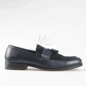 Posh chaussures de ville haut de gamme Bleu Marine