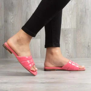 Puffy Steps – Sandales plates en Rose