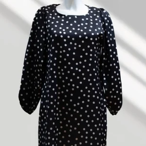 Robe courte Alfy Noire À Pois