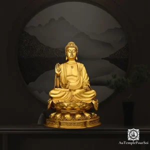 "Bouddha de Sérénité" en Laiton – Aura de Paix