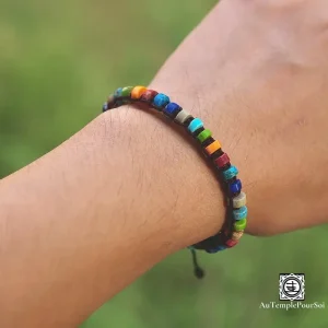 Bracelet 7 Chakras en Pierres Naturelles | Harmonie, Équilibre et Énergie Spirituelle