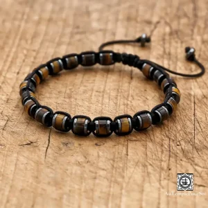 Bracelet Ajustable en Pierres Naturelles | Élégance et Énergie Positive