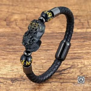 Bracelet "Aura Feng Shui" - Talisman en Œil de Tigre et Agate