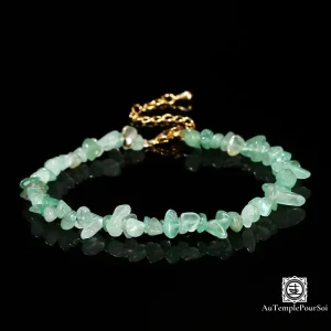 Bracelet en Aventurine Verte Naturelle | Équilibre, Chance et Élégance Minimaliste