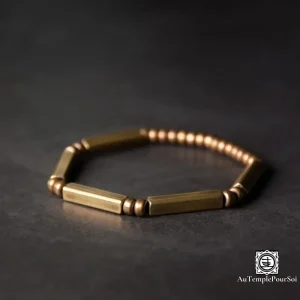 Bracelet en cuivre avec finition antique