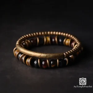 Bracelet en Cuivre avec Oeil de Tigre