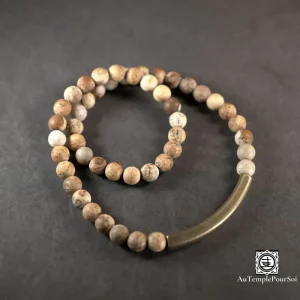 Bracelet en Cuivre avec Pierres Naturelles