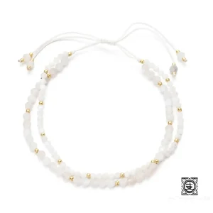 Bracelet en Pierre de Lune Blanche | Élégance Estivale et Énergie Féminine