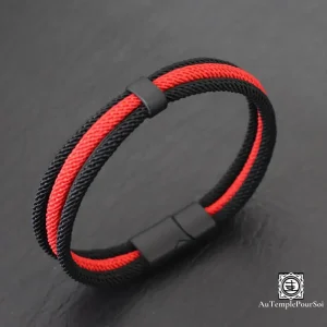Bracelet Homme En Corde Milan Grade avec Boucle Magnétique