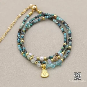 Bracelet Turquoise – 3 Rangs, Élégance Bohème Chic