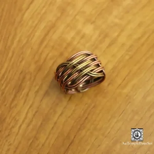 "Caresse d'Harmonie" - Bague en Cuivre Tressé