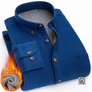 Chemise en Velours Côtelé Homme | Doublure Chaude et Style Classique