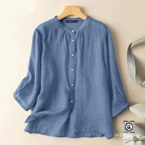 Chemisier Haut de Gamme Femme – Élégance Décontractée en Lin