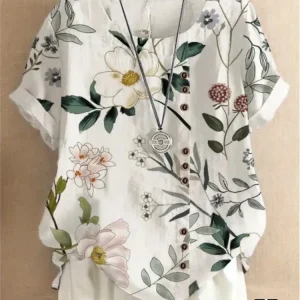 Chemisier Haut de Gamme Femme en Lin – Élégance Naturelle et Fraîcheur