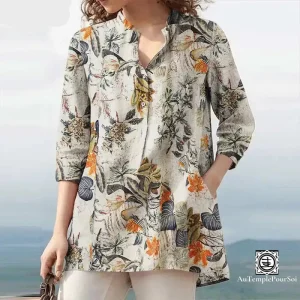 Chemisier Long Haut de Gamme Femme – Élégance Naturelle et Confort Absolu