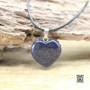 "Coeur de Pierre" Pendentif en pierre naturelle