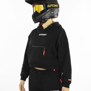 Hoodie Femme CROP TOP SUPERMOT Noir