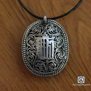 "Essence Kalachakra" - Pendentif Mantra Double Face en Argent