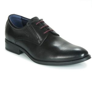 FLUCHOS héracles derbies noirs, sans couture, fermeture à lacets, semelle souple, Coloris noir,