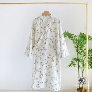 'Vibrance' Kimono Élégant en Lin et Coton - Confort Naturel et Style Zen
