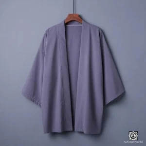"Matsuri" Kimono Haori Noir Unisexe – Élégance Minimaliste à la Japonaise