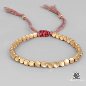 "Légende de l'Himalaya" Bracelet porte-bonheur en perles de cuivre