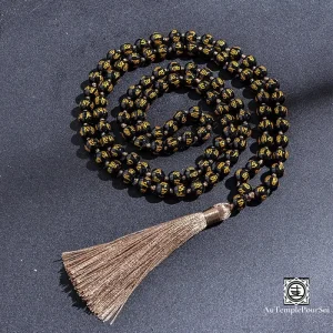Mala "Perles de Transformation" 108 perles d'Obsidienne