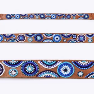 Bandoulière Masai - Pili Pili (Blue)