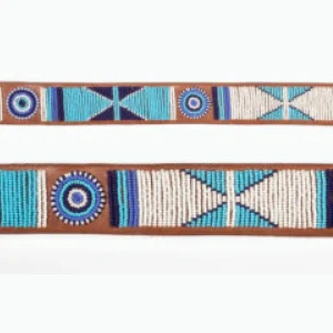 Bandoulière Masai - Geometric & Sun Blue