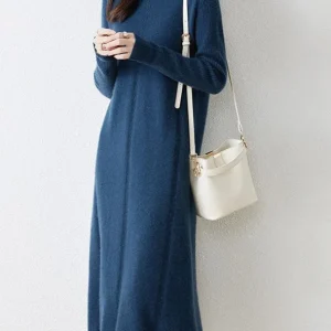 Robe bleu marine hiver