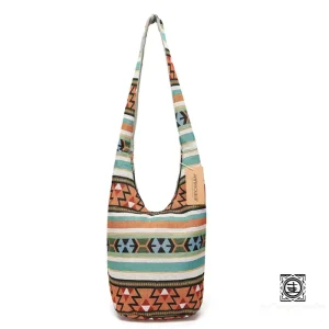 Sac Bandoulière Ethnique Bohème - Motifs Géométriques Colorés