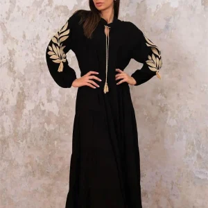 Robe longue à motifs élégants